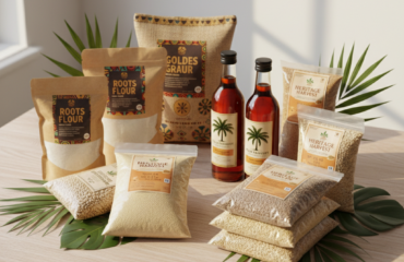 Produits agroalimentaires conditionnés illustrant la qualité et la traçabilité
